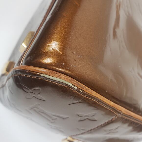 Louis Vuitton Vernis Tompkins Satchel Monogram Metallic Copper - Picture 11 of 15